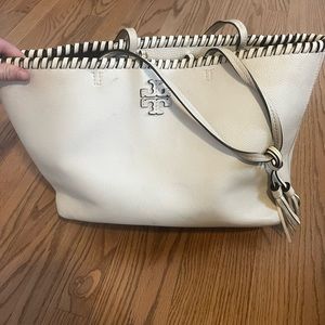 Tory Burch whipstitch tote bag